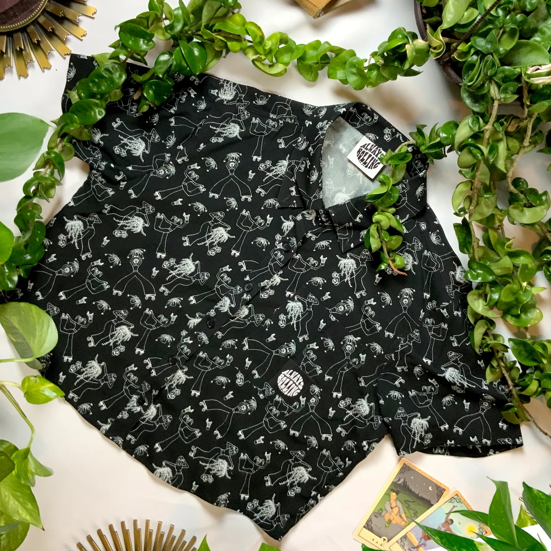 Skate Crop Button Up- ROXANNE - Image 2