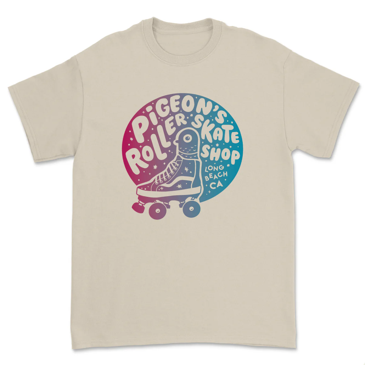 Pigeon's Gradient Skate Shop Tee - CREAM