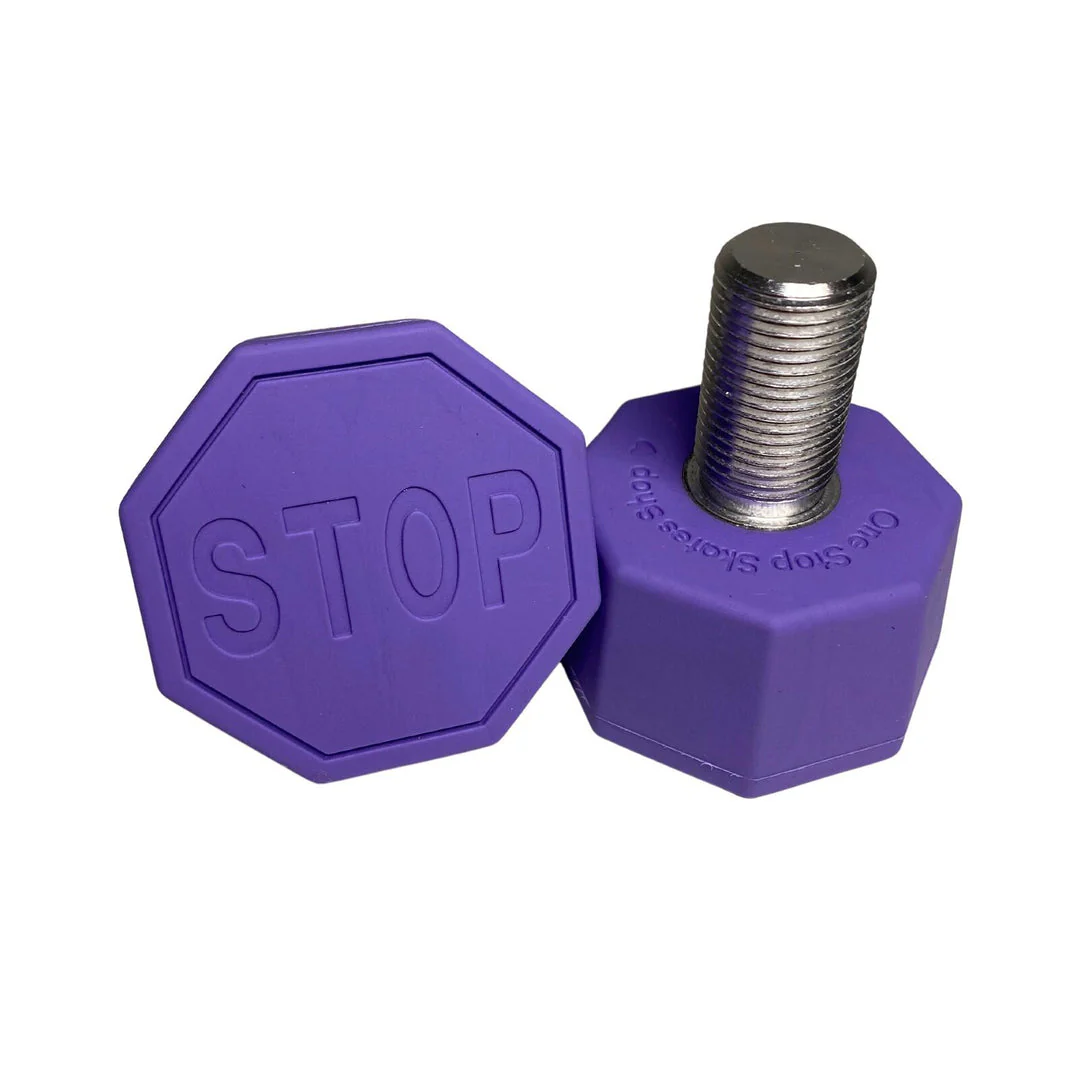 Stop Sign Toe Stops - PURPLE