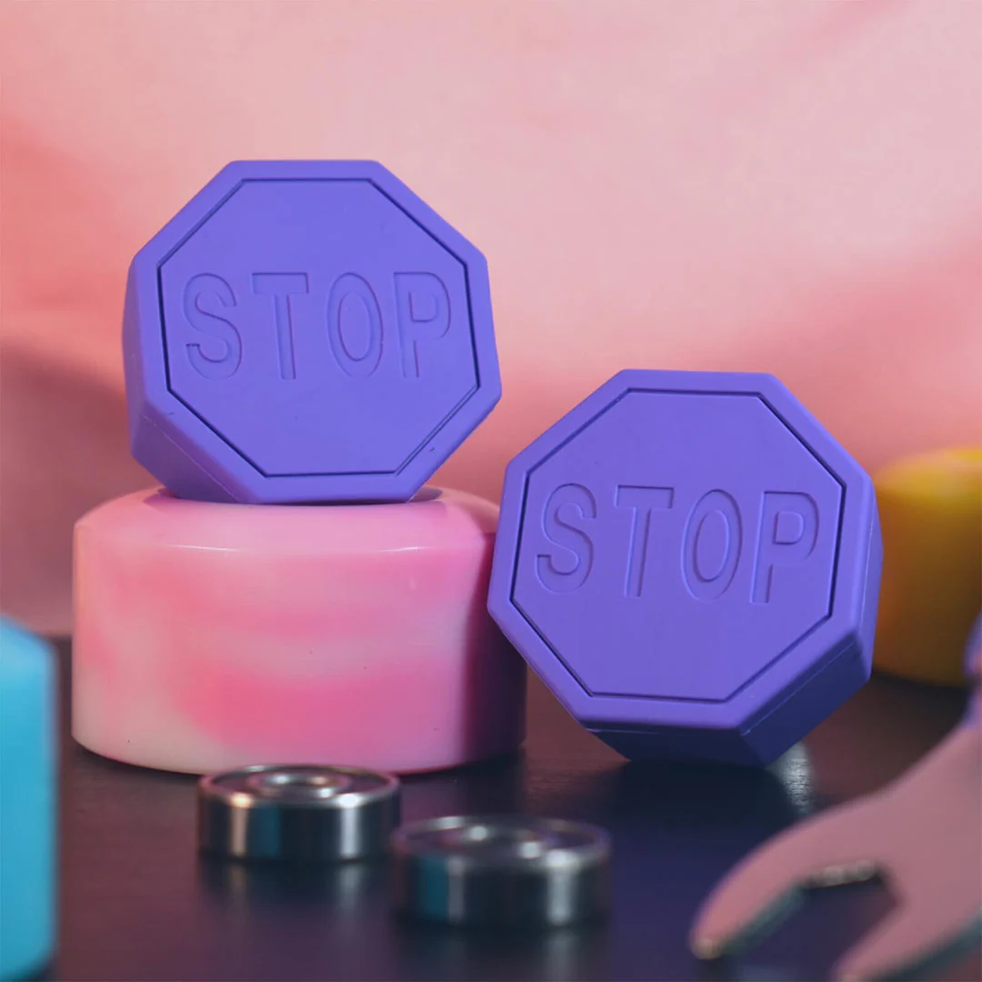 Stop Sign Toe Stops - PURPLE - Image 2