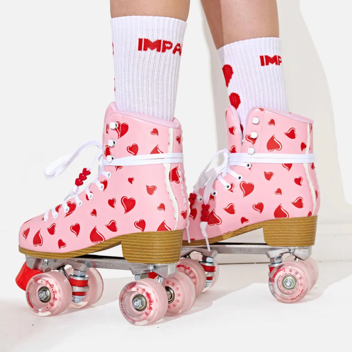 Impala Roller Skates- FALLING HEARTS - SIZE 5