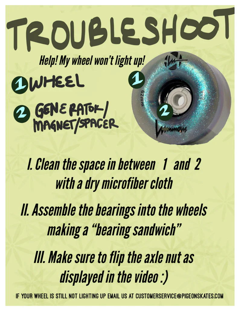 Luminous Solid Light Up Wheels 8-pack - Image 10