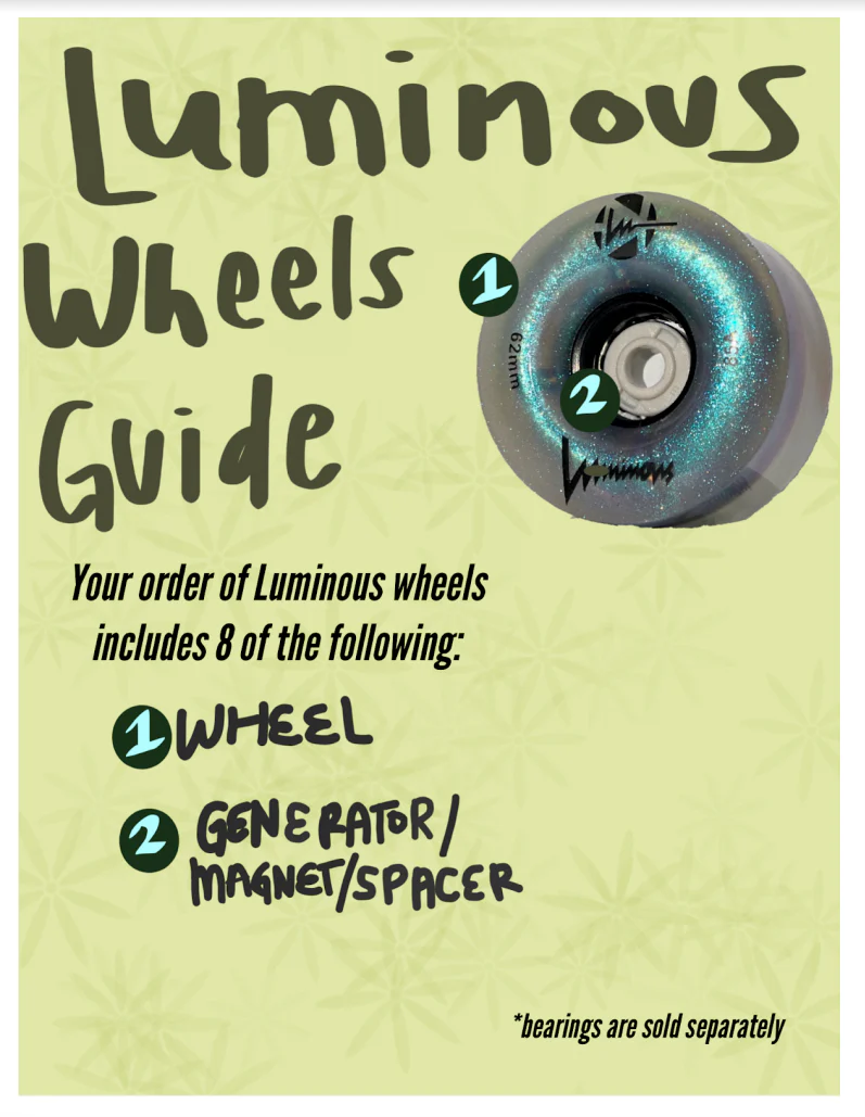 Luminous Solid Light Up Wheels 8-pack - Image 8