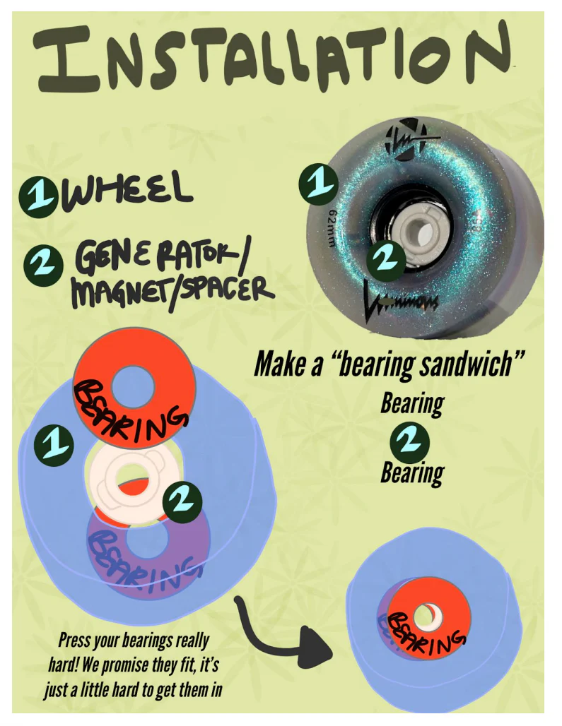 Luminous Solid Light Up Wheels 8-pack - Image 9