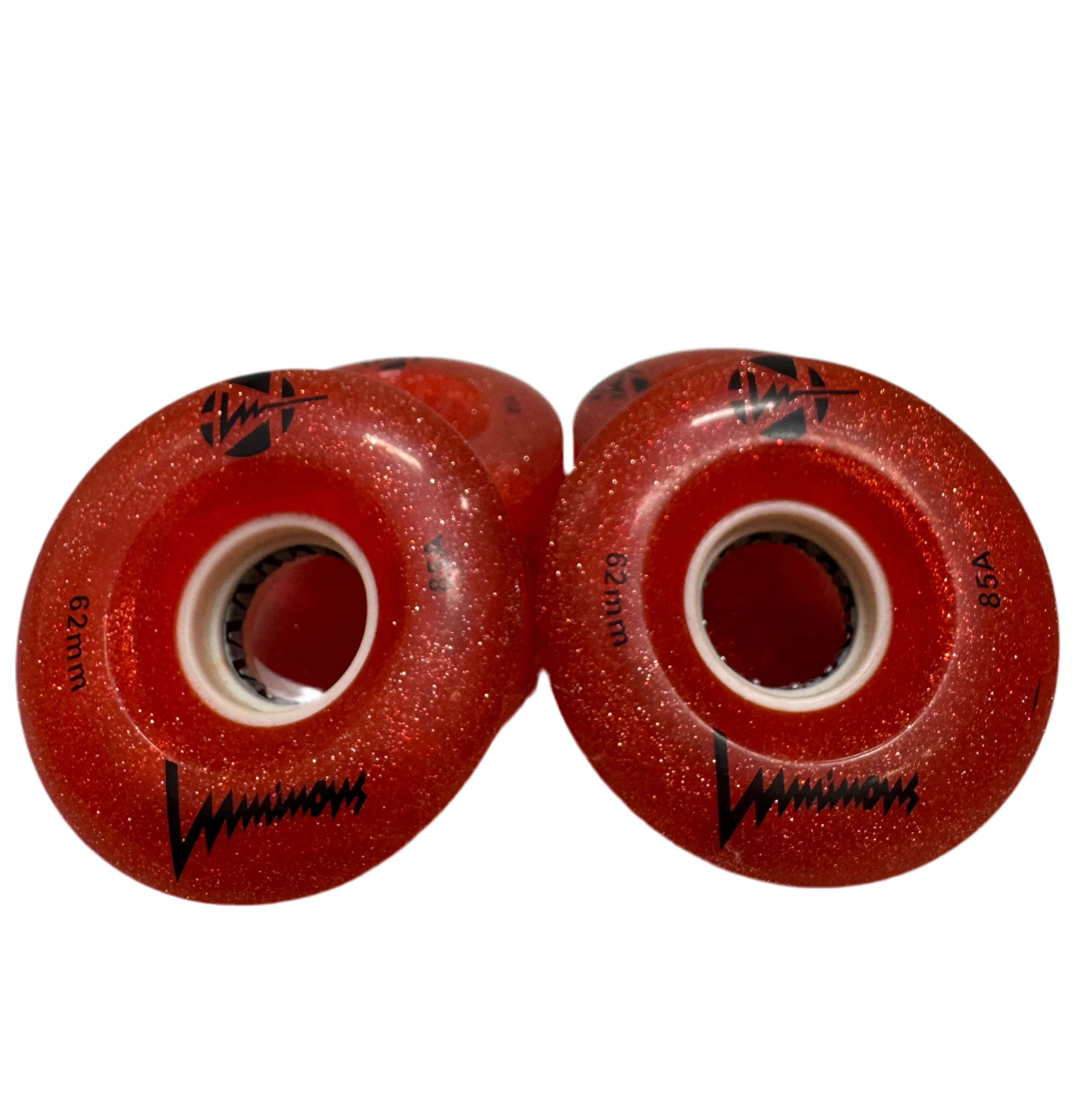 Luminous Wheels - Orange Sparkle Custom Dye 4pk - 85A