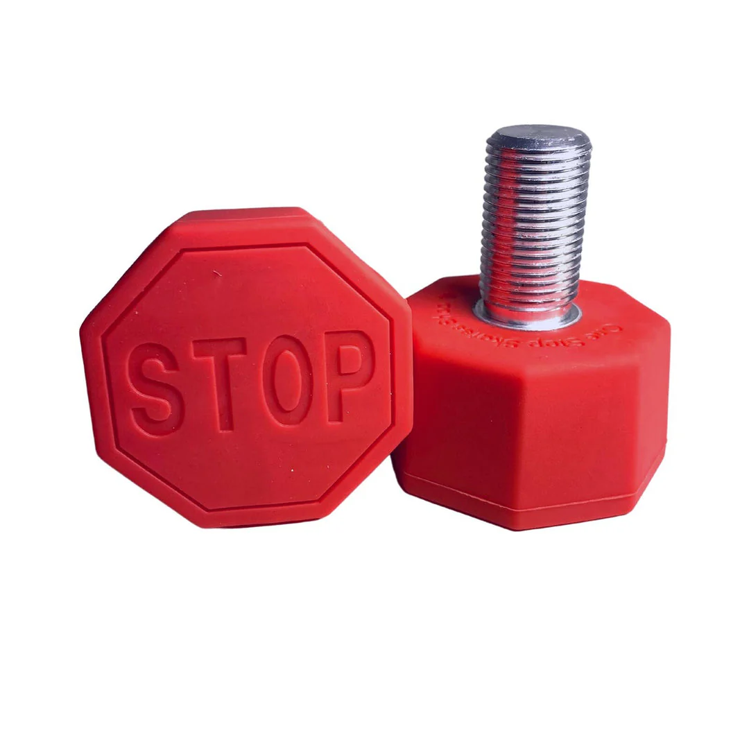 Stop Sign Toe Stops - RED