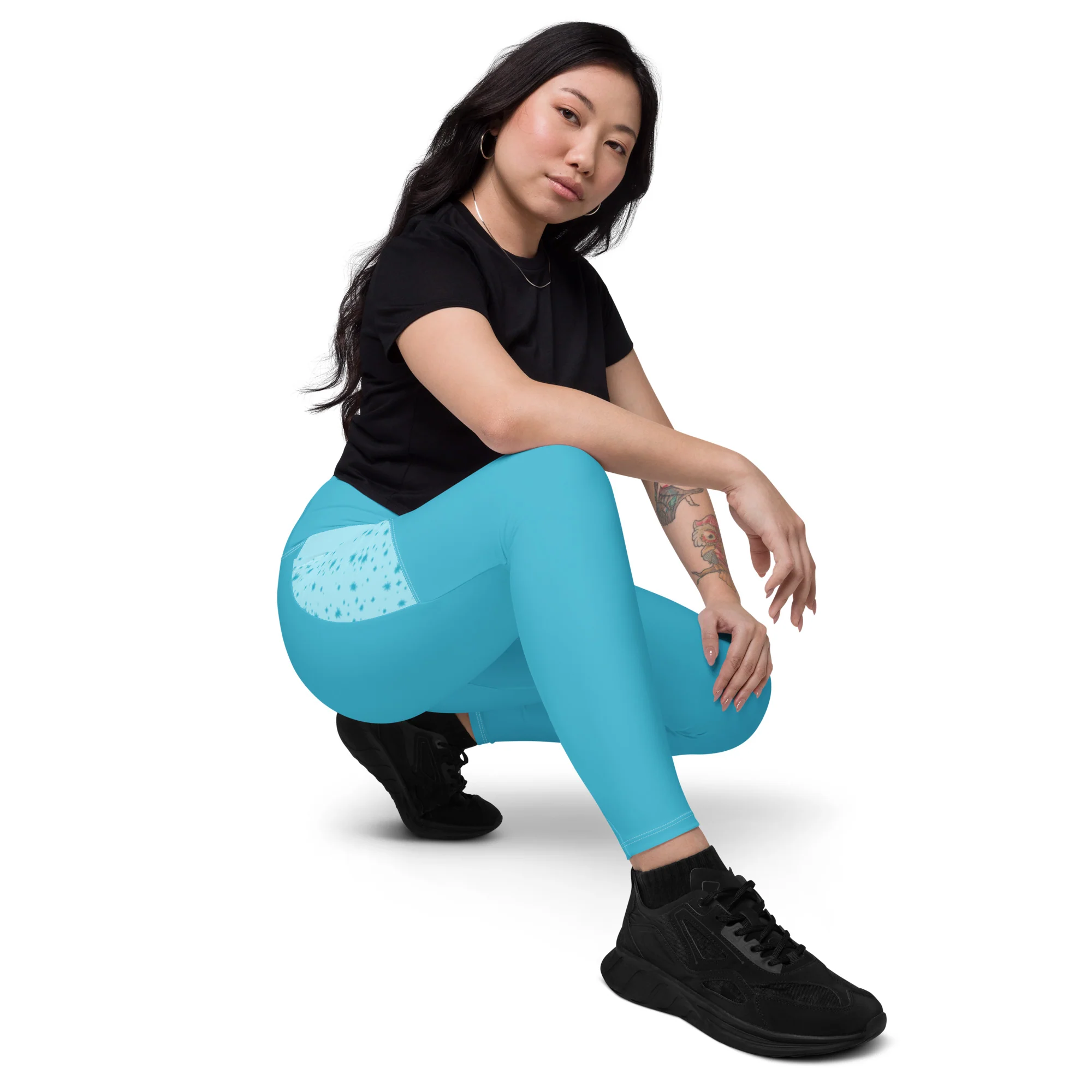 Pigeon's Skate Leggings with Pockets - LIGHT BLUE - Image 10
