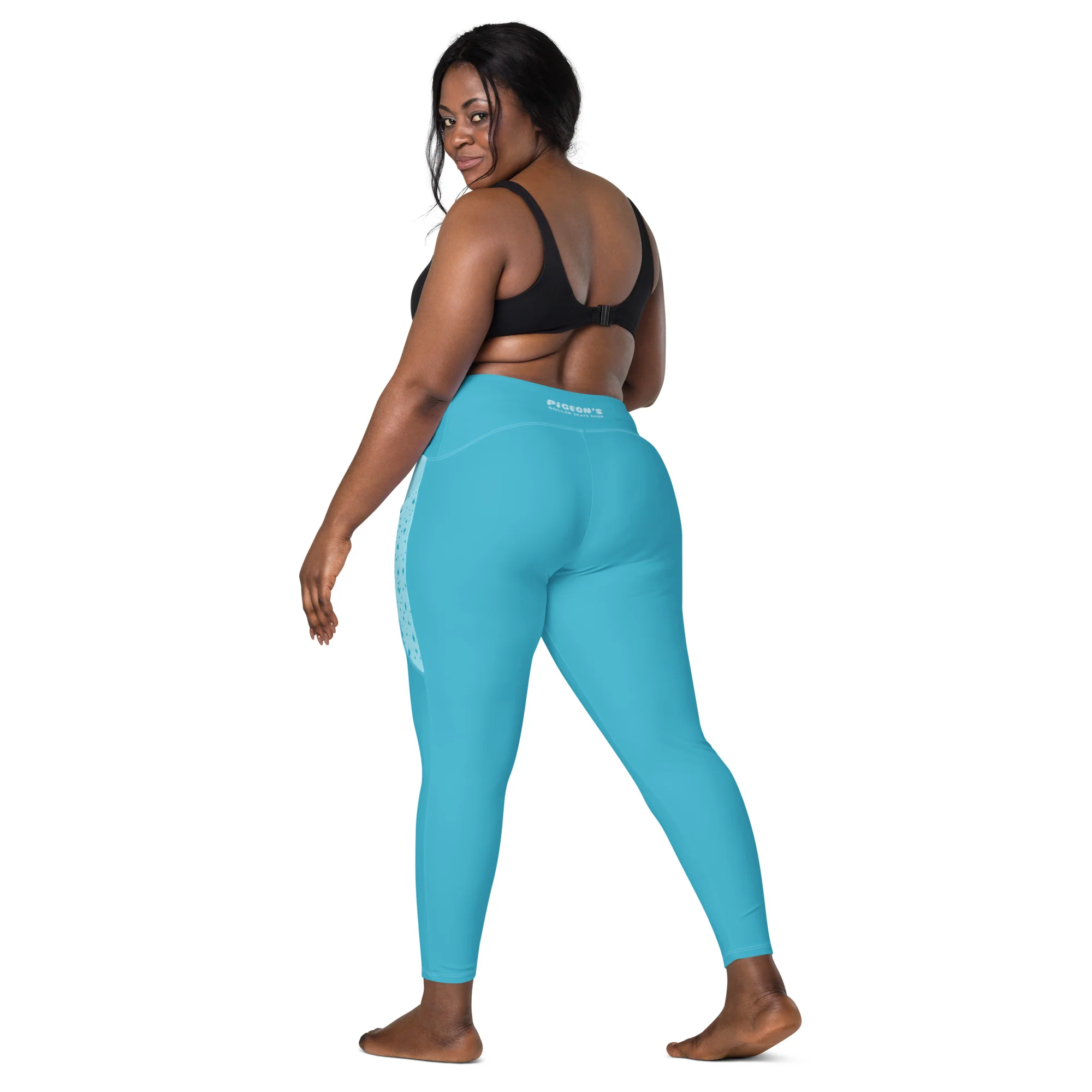 Pigeon's Skate Leggings with Pockets - LIGHT BLUE - Image 12