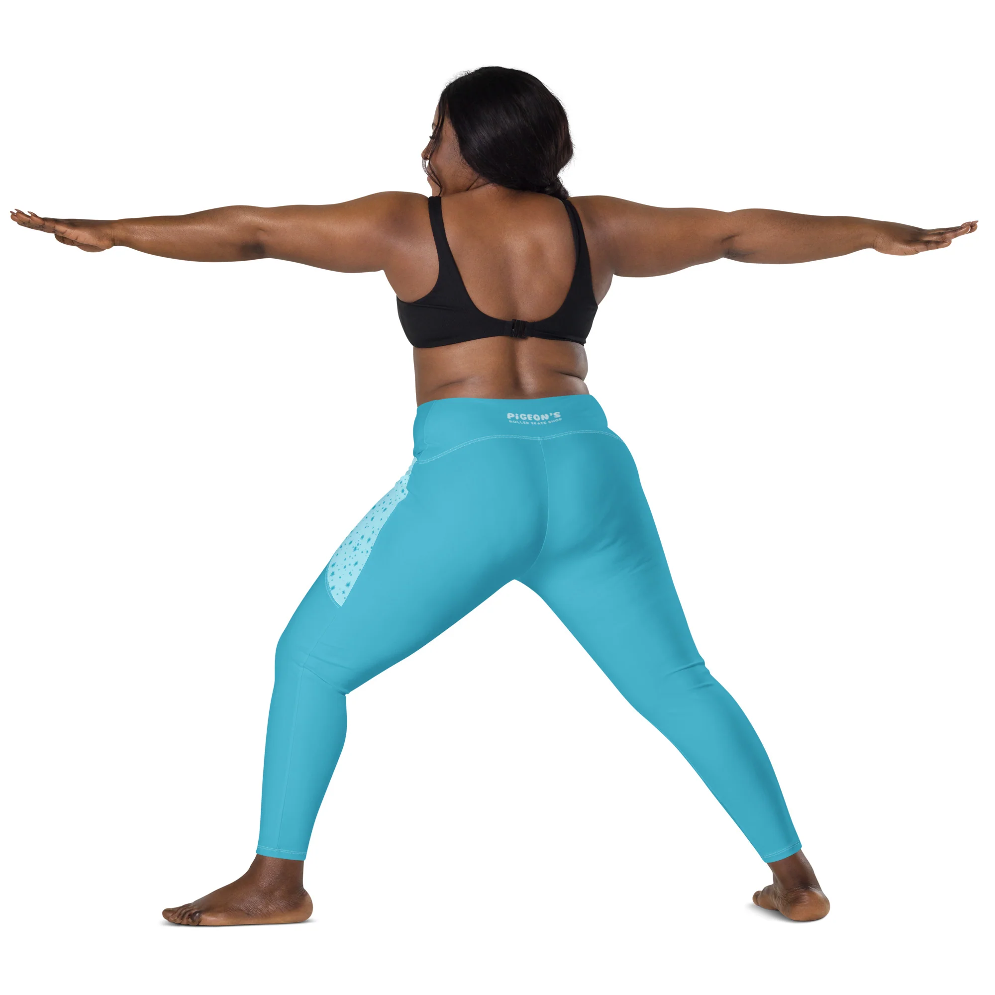 Pigeon's Skate Leggings with Pockets - LIGHT BLUE - Image 13