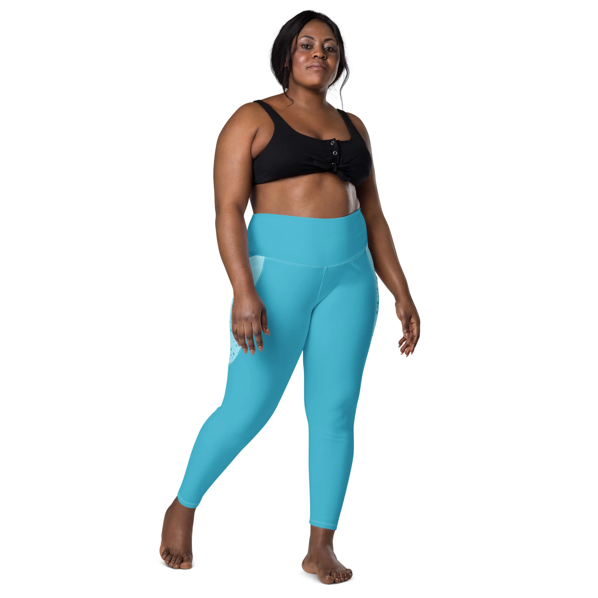 Pigeon's Skate Leggings with Pockets - LIGHT BLUE - Image 2