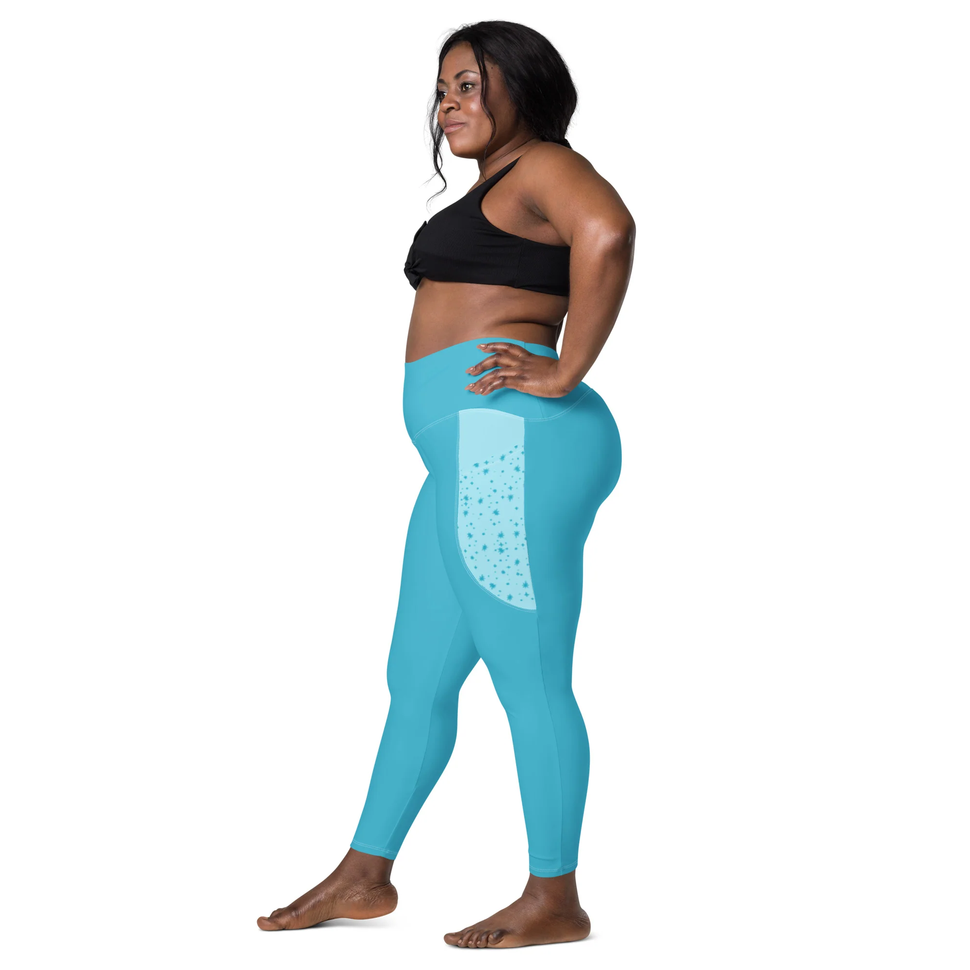 Pigeon's Skate Leggings with Pockets - LIGHT BLUE - Image 3