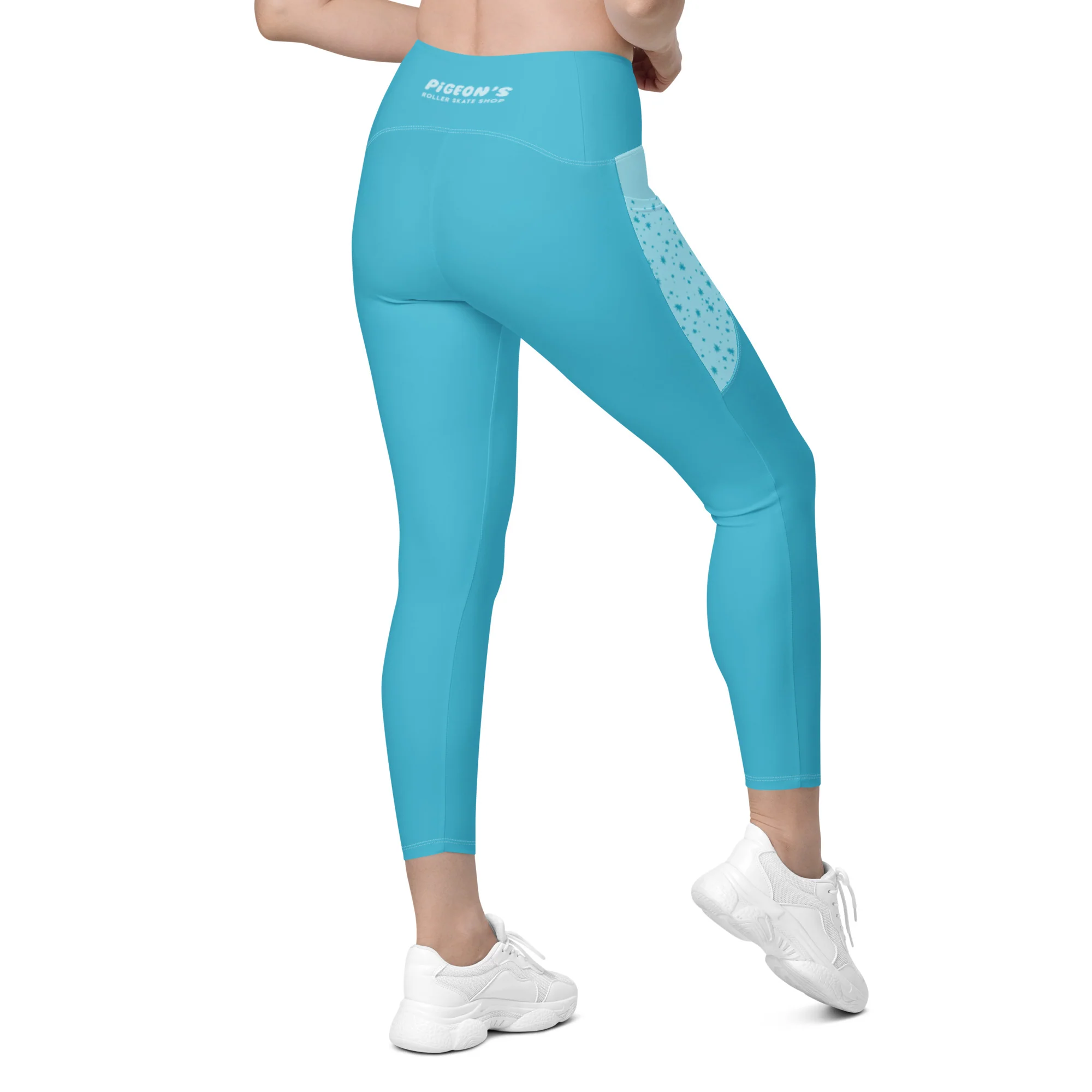 Pigeon's Skate Leggings with Pockets - LIGHT BLUE - Image 4