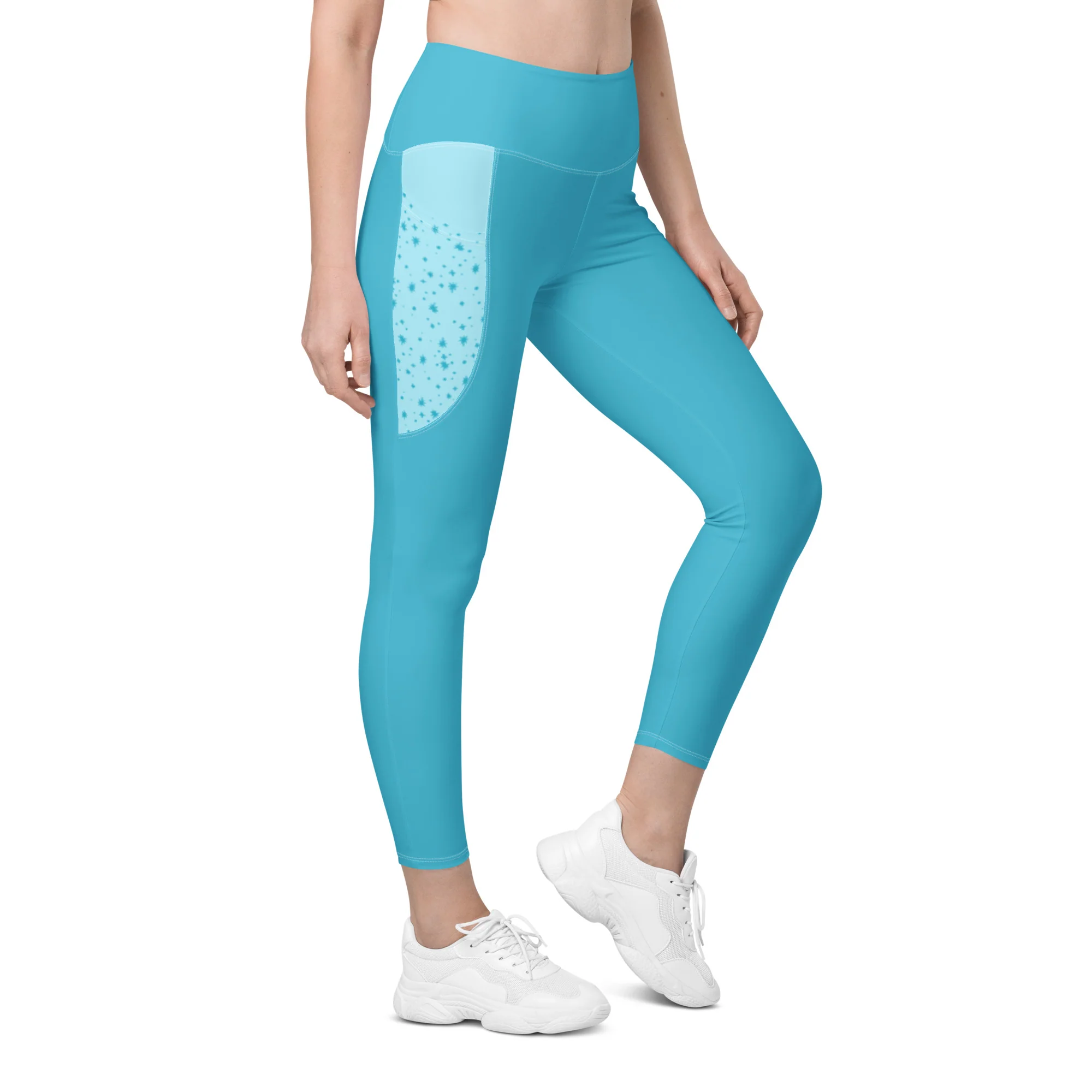 Pigeon's Skate Leggings with Pockets - LIGHT BLUE - Image 5