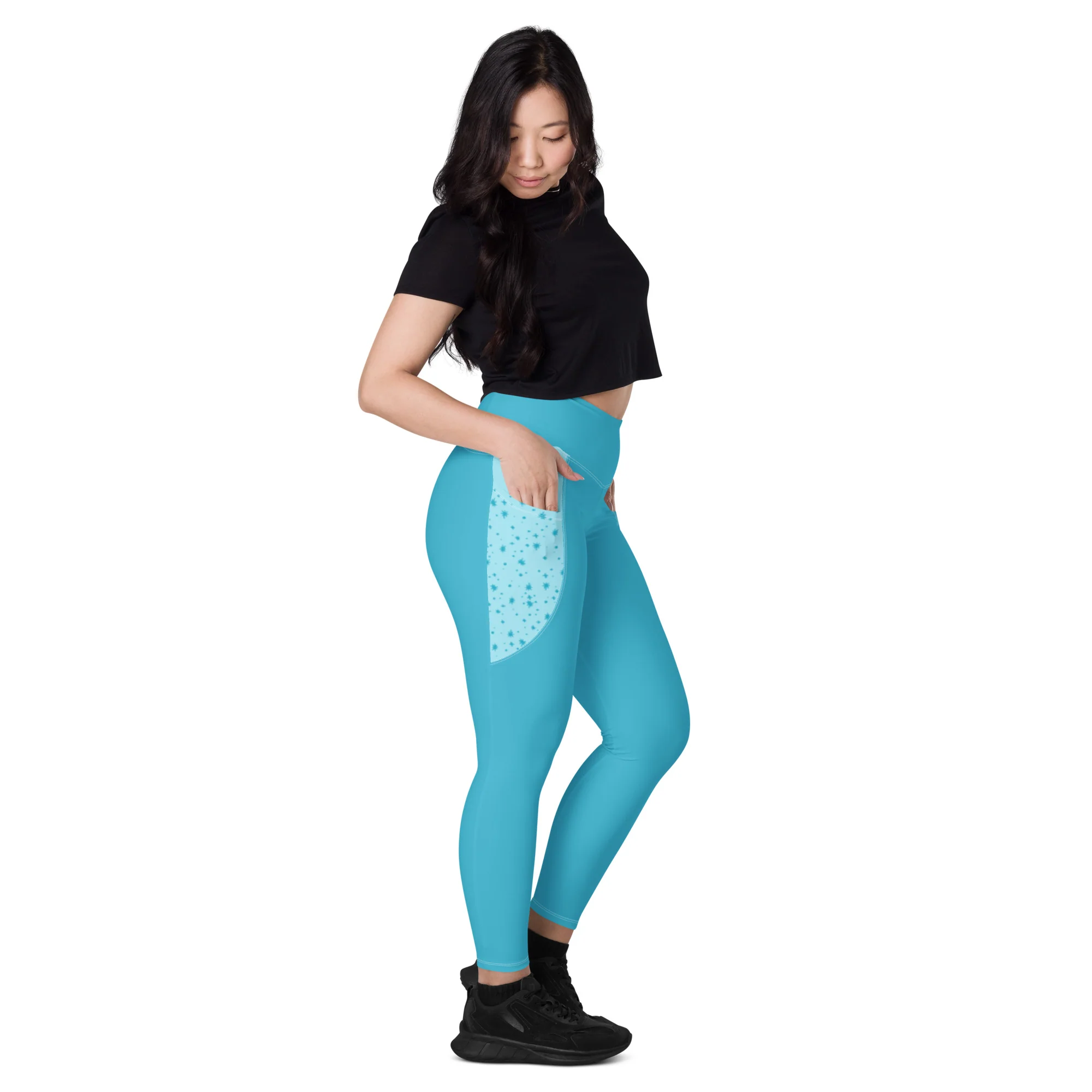 Pigeon's Skate Leggings with Pockets - LIGHT BLUE - Image 7