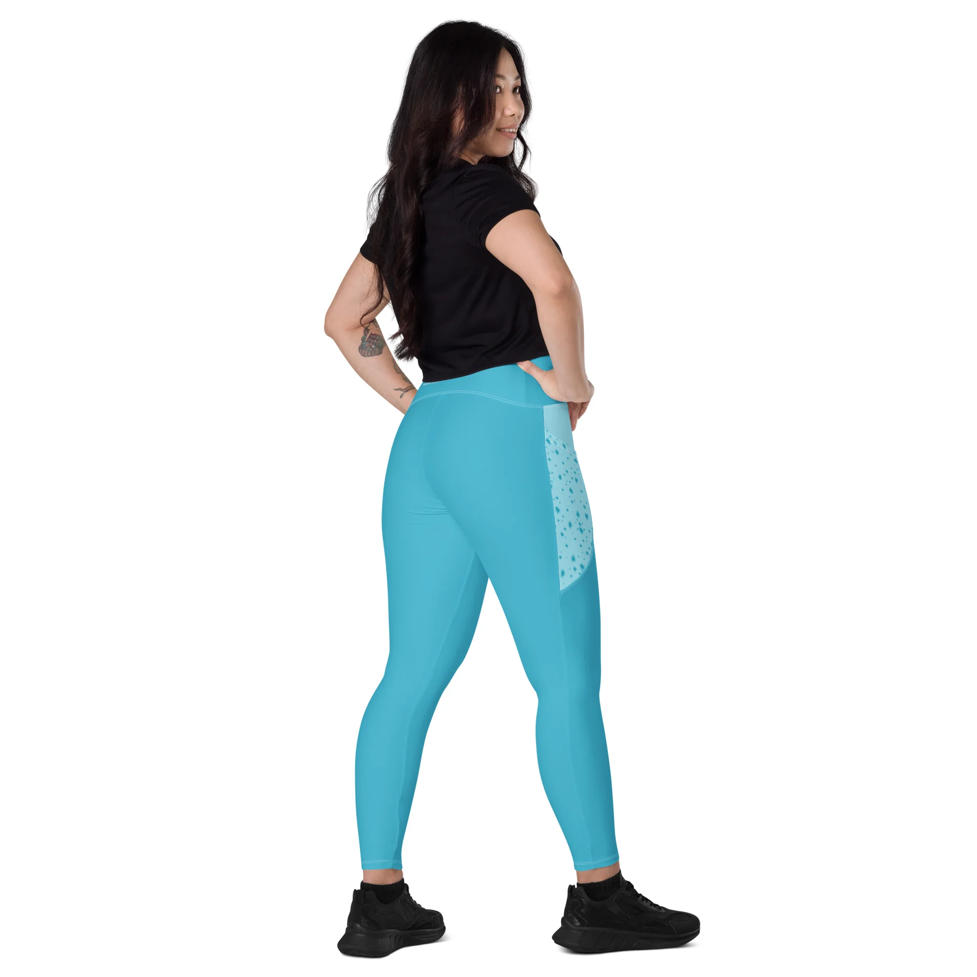 Pigeon's Skate Leggings with Pockets - LIGHT BLUE - Image 8