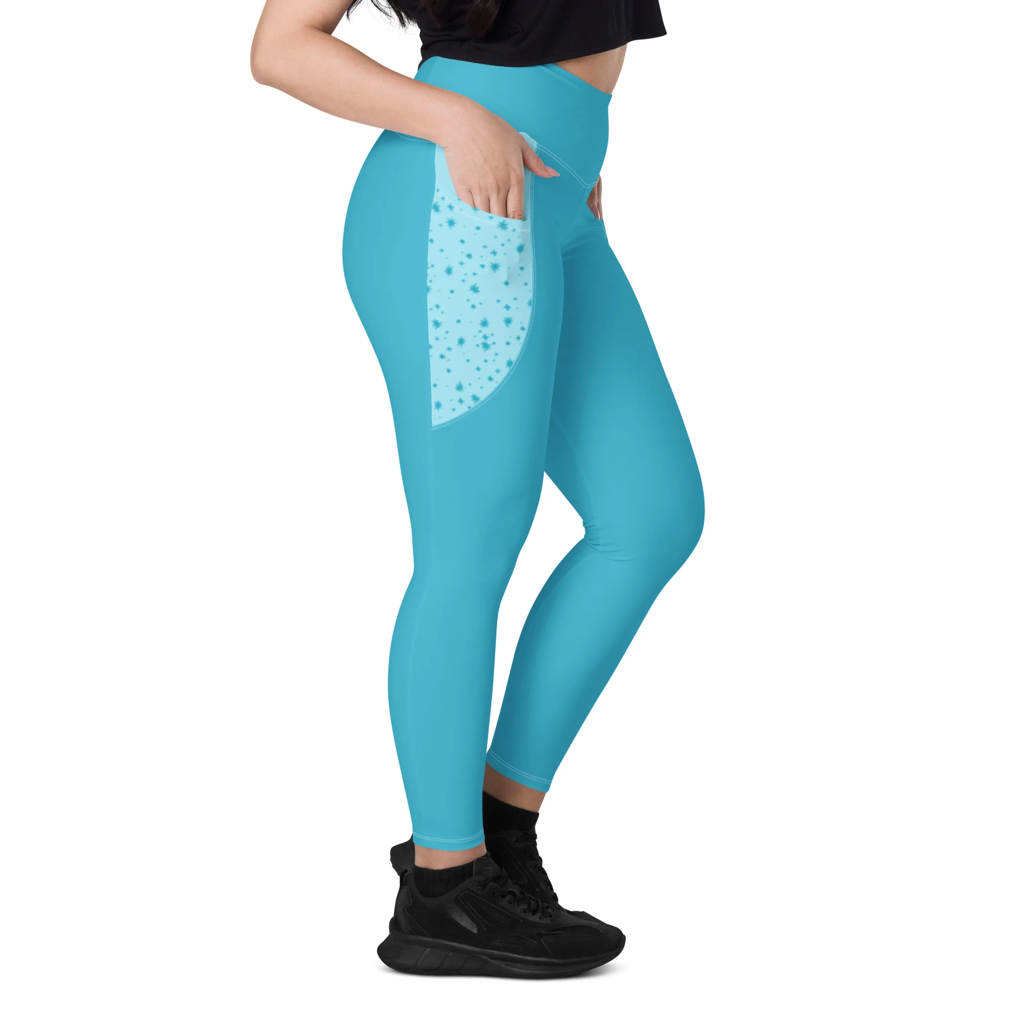Pigeon's Skate Leggings with Pockets - LIGHT BLUE - Image 9