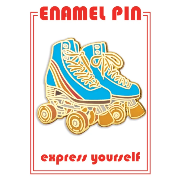 Retro Roller Skate Enamel Pin