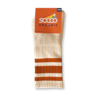Socco Organic Socks - WHITE/RUST - Image 3